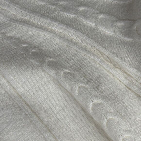 Philosophy Sweater Womens 3X Ivory Chunky Knit Pullover Crew Long Sleeve New $88 - Picture 13 of 14